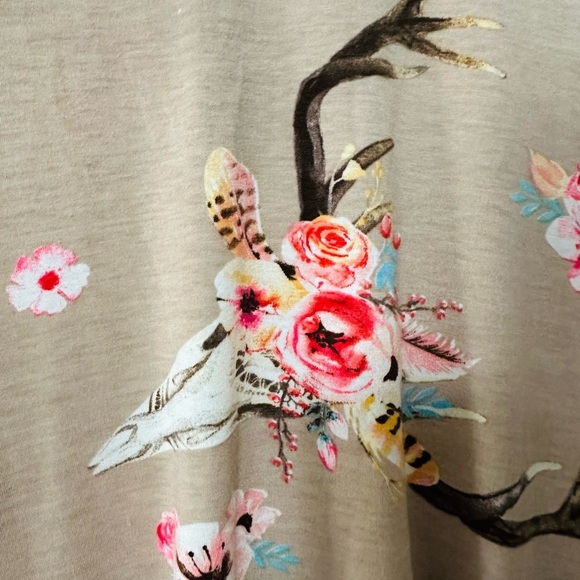 Grace & Emma Spring/summer dress pink & beige beautiful High-Low SZ Small - Picture 4 of 7